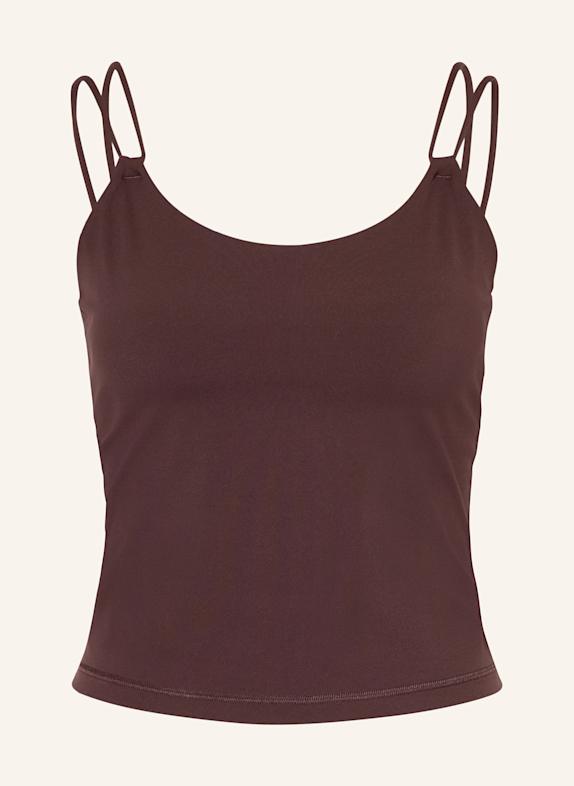 Sweaty Betty Tank top ULTIMATE STUDIO CIEMNOBRĄZOWY