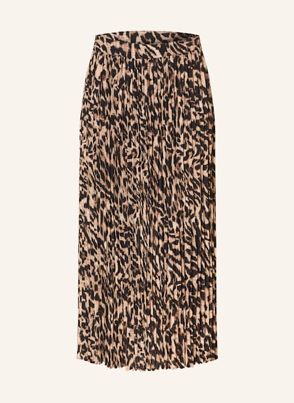 Betty Barclay Plisseerock BEIGE / SCHWARZ