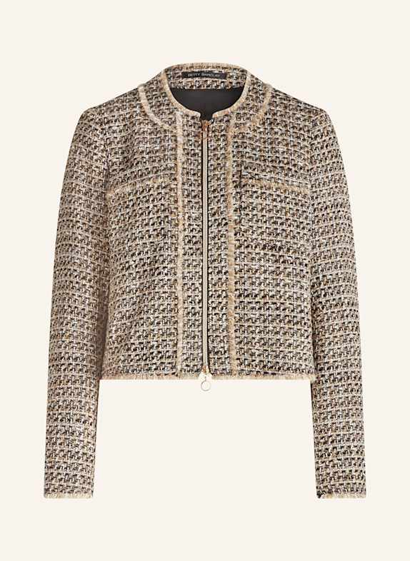Betty Barclay Kastenjacke aus Bouclé SCHWARZ/ BEIGE
