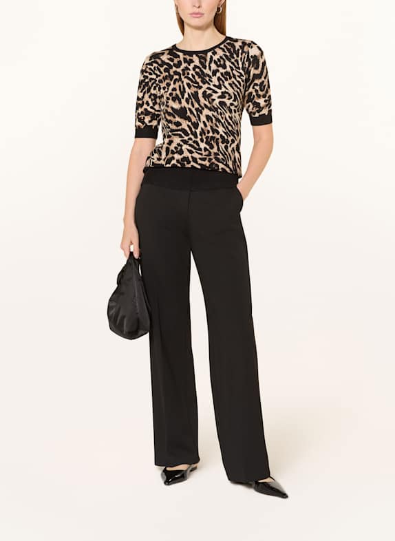 Betty Barclay Strickshirt mit Schmucksteinen HELLBRAUN / SCHWARZ