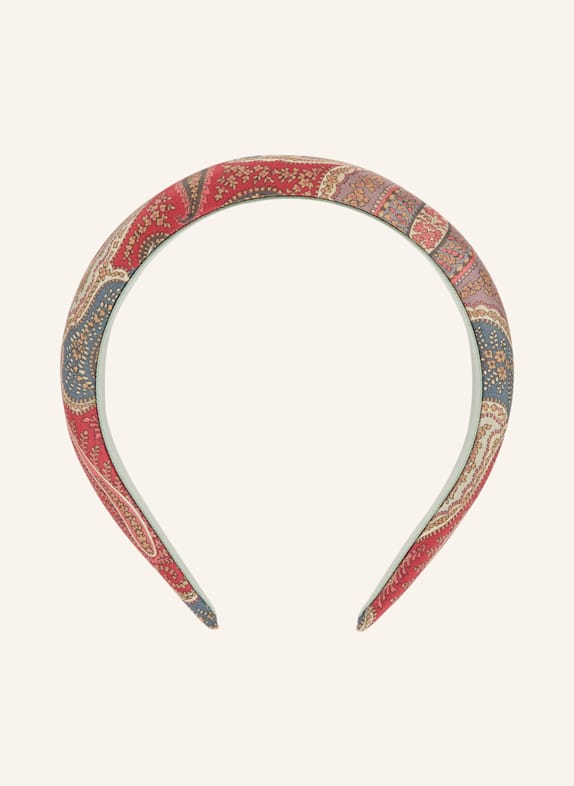 ETRO Silk headband RED / TEAL / BEIGE