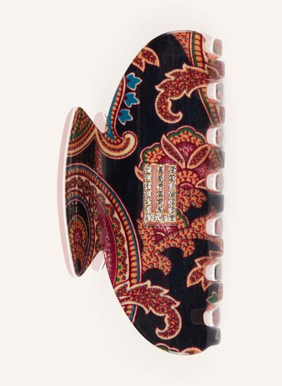 ETRO Haarspange SCHWARZ / FUCHSIA / LACHS