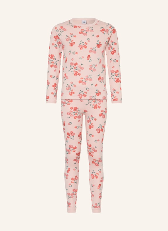 PETIT BATEAU Schlafanzug ROSA/ ROT/ PETROL