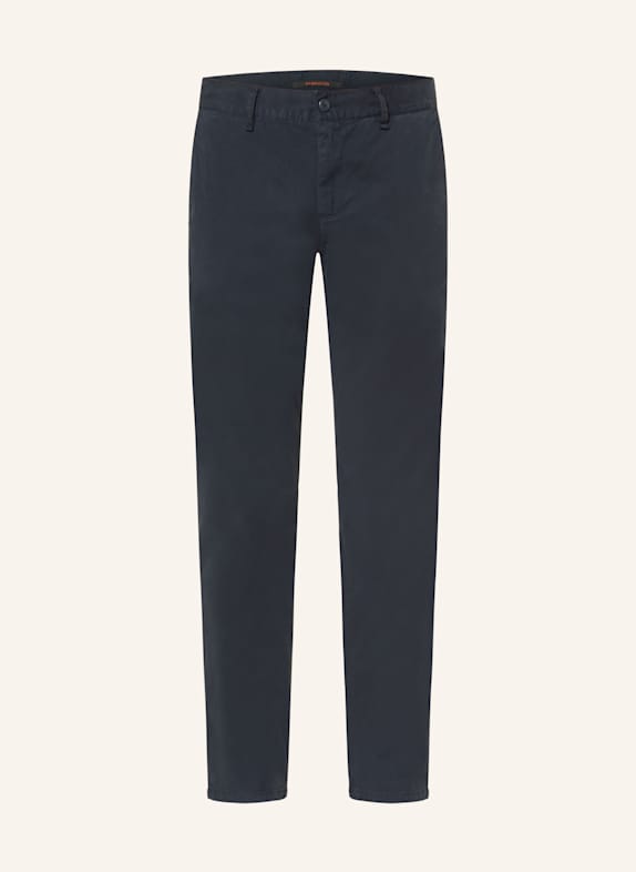 ALBERTO Chinosy LOU-GABARDINE regular fit GRANATOWY