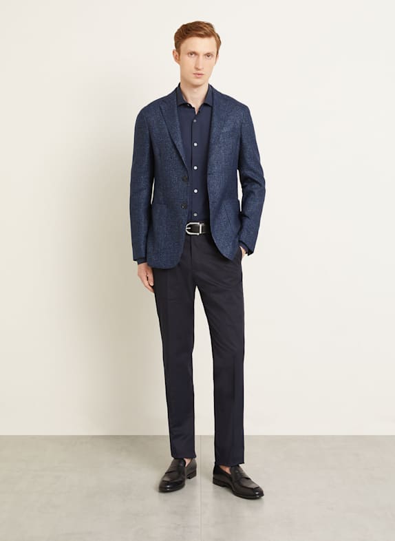 ZEGNA Chino Regular Fit DONKERBLAUW