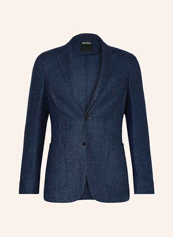 ZEGNA Tailored jacket extra slim fit with linen 728 Medium Blue