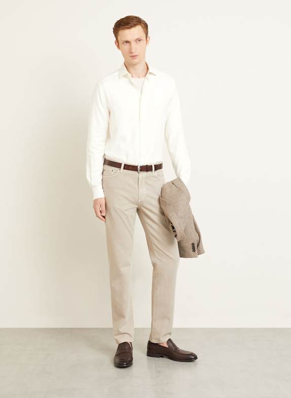 ZEGNA Overhemd Regular Fit ECRU