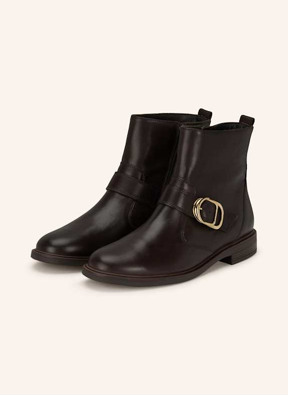 paul green Ankle boots BROWN