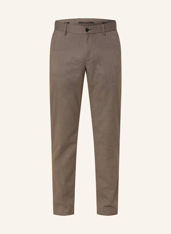 ALBERTO Chinosy LOU-NEW WOOL LOOK regular fit BRĄZOWY