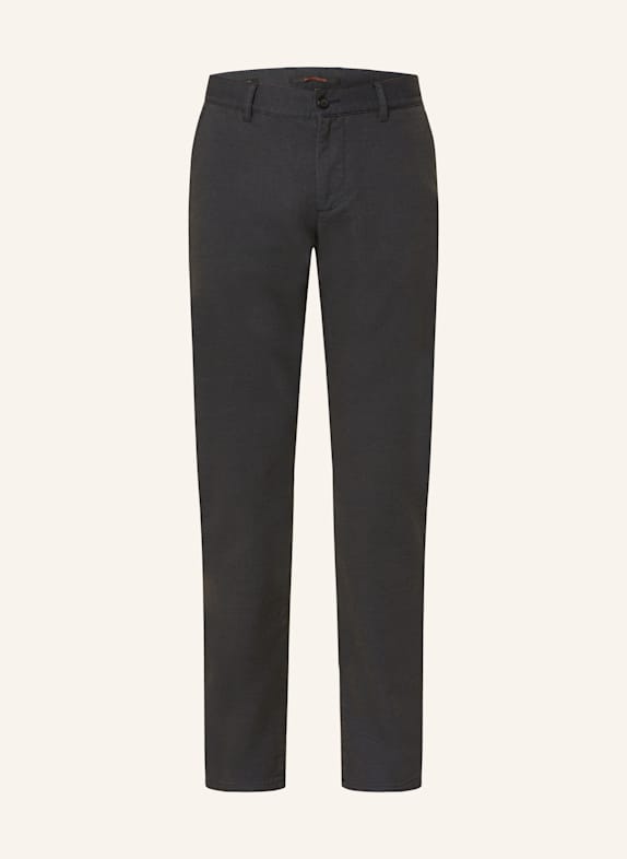 ALBERTO Chinosy LOU-NEW WOOL LOOK regular fit GRANATOWY