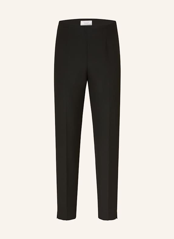 PESERICO Wide leg trousers BLACK