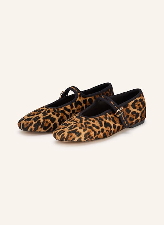 INUOVO Mary Jane ballet flats PONY BLACK/ BROWN