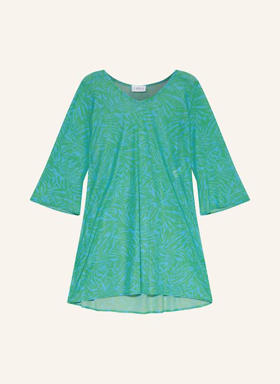 Lidea Mesh-Tunika AQUA MUSE mit 3/4-Arm HELLGRÜN/ HELLBLAU