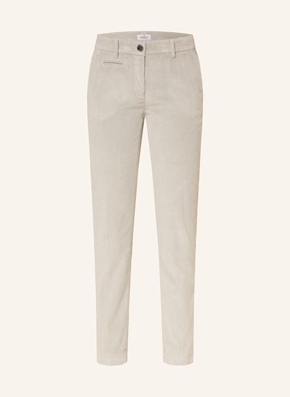 MASON'S Marlenehose NEW YORK aus Cord HELLGRAU