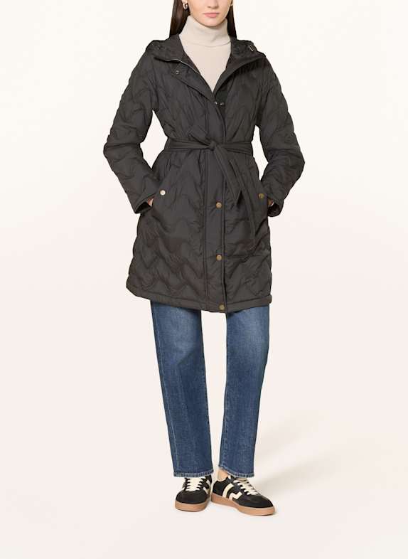 WOOLRICH Daunenmantel HERITAGE SCHWARZ