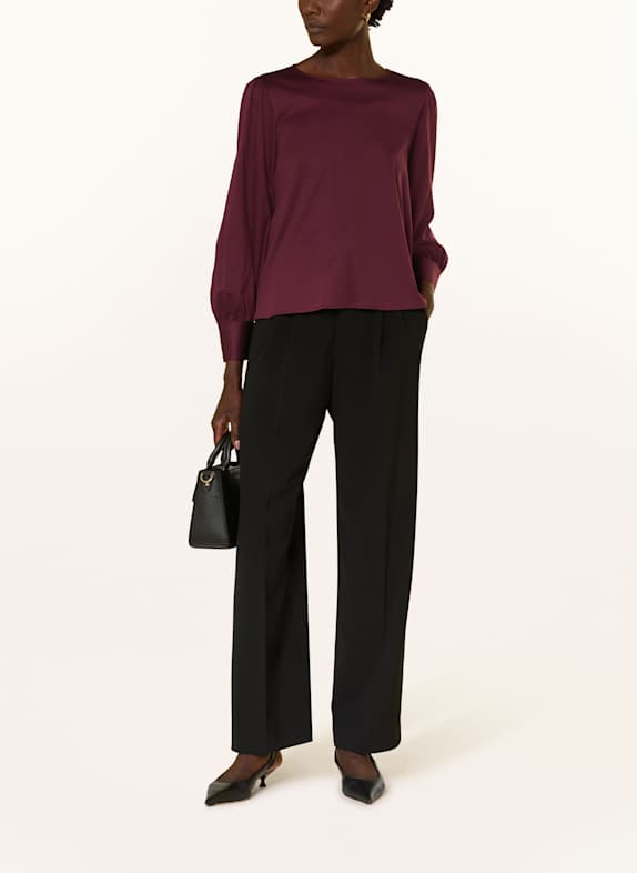 Soluzione Blouse met volants DONKERROOD