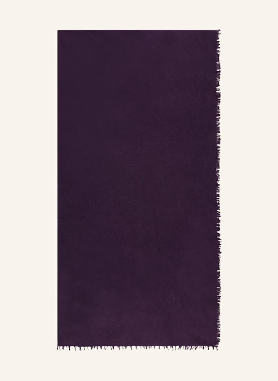 PURSCHOEN Cashmere scarf DARK PURPLE