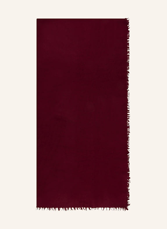 PURSCHOEN Cashmere scarf DARK RED