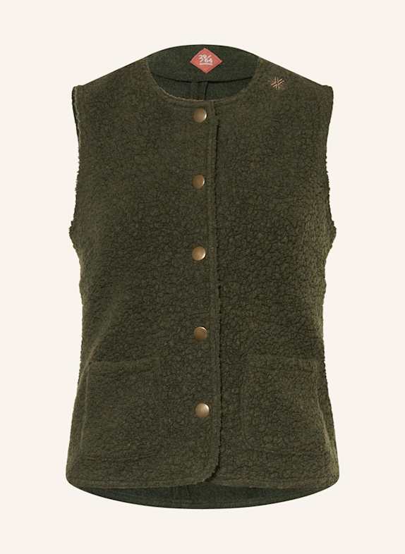 Grasegger Teddyfell-Weste DUNKELGRÜN