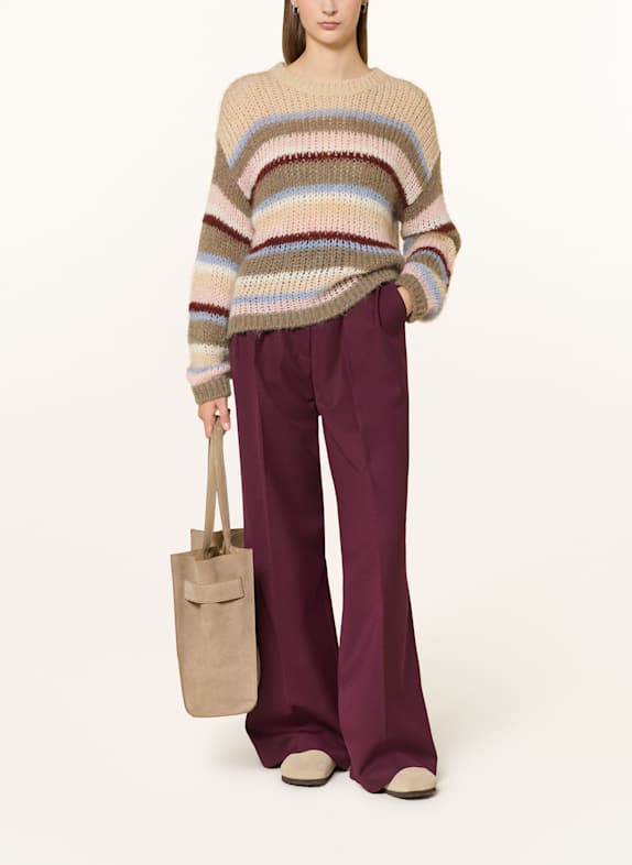 CINQUE Trui CIRINGEA TAUPE / BEIGE / DONKERROOD