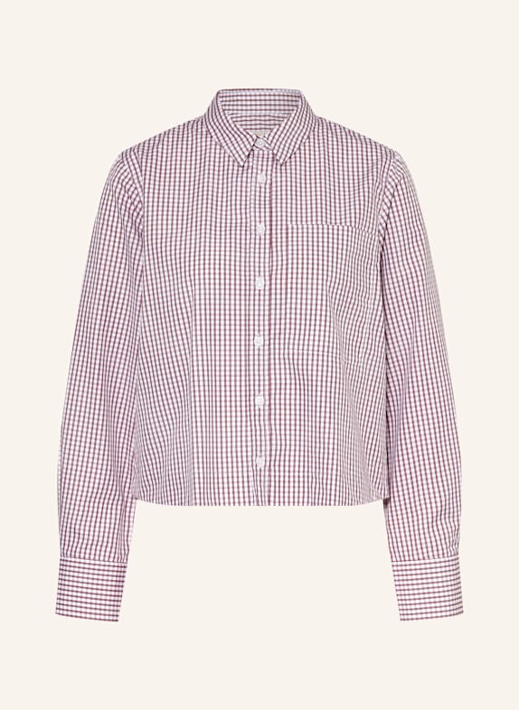 lilienfels Hemdbluse WEISS/ DUNKELROT