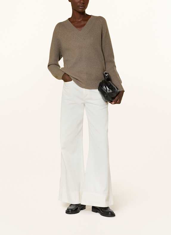 (THE MERCER) N.Y. Kasjmier trui TAUPE