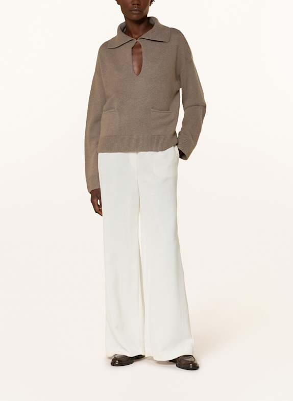 (THE MERCER) N.Y. Kasjmier trui TAUPE