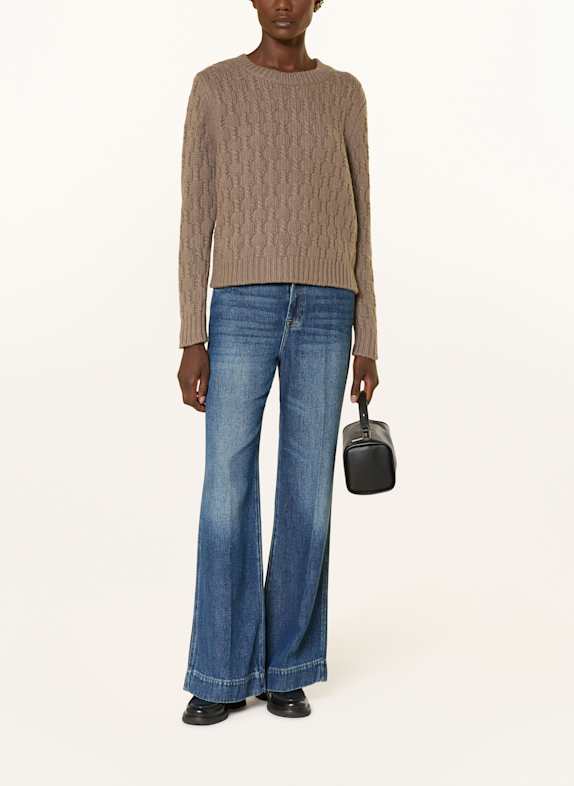 (THE MERCER) N.Y. Kasjmier trui TAUPE