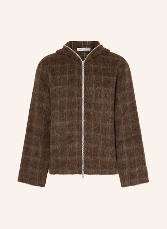 OUR LEGACY Jacke DUNKELBRAUN / WEISS / HELLGRÜN