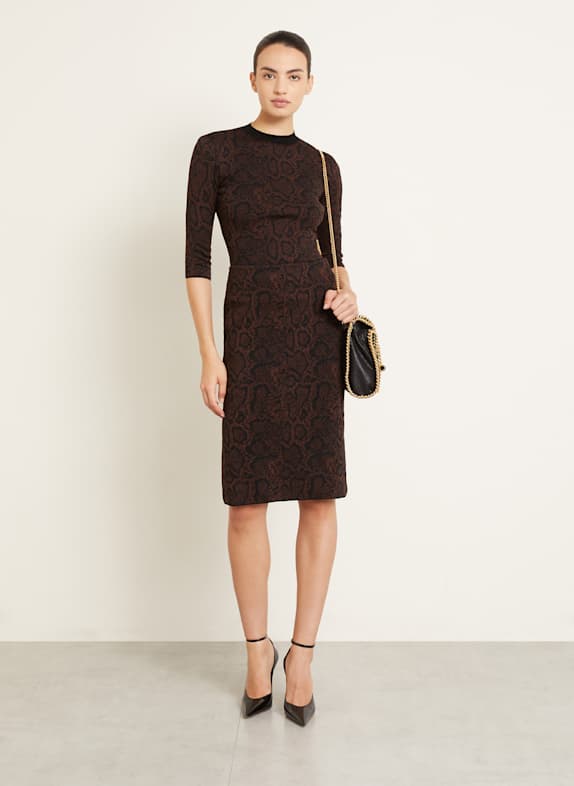 STELLA McCARTNEY gebreide rok BRUIN / ZWART
