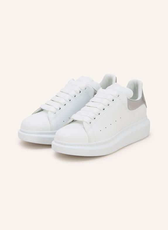 McQUEEN Sneaker WEISS/ SILBER