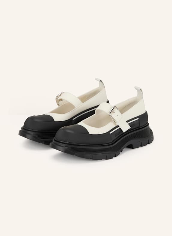 McQUEEN Mary Jane ballet flats BLACK/ ECRU