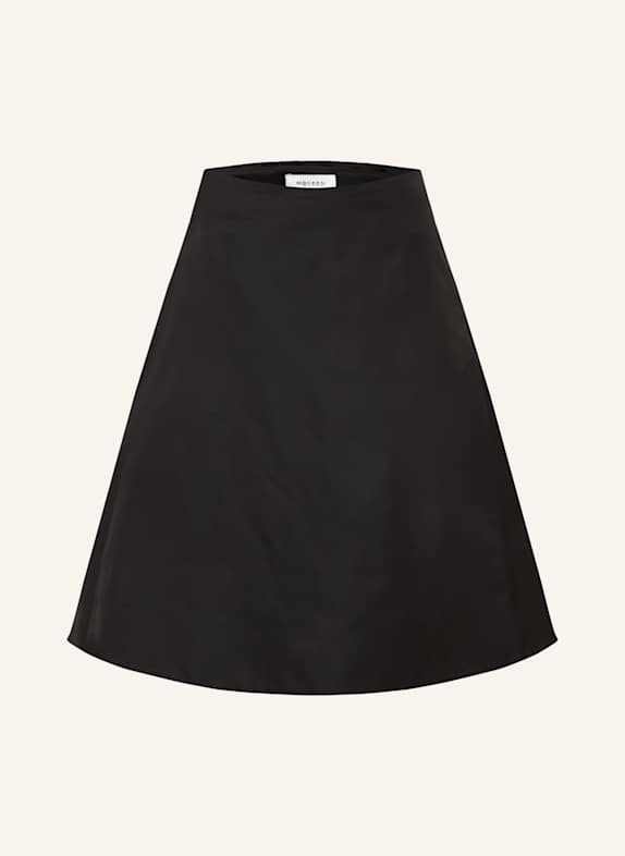 McQUEEN Skirt with silk BLACK