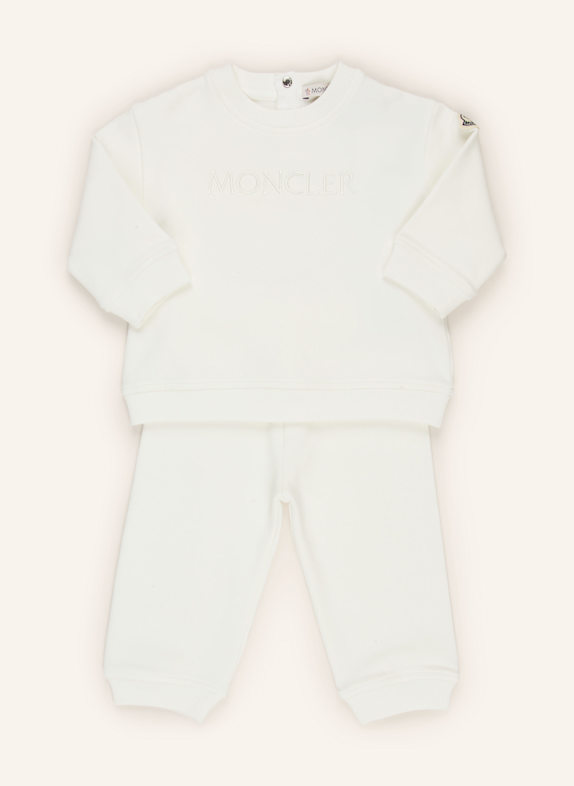 MONCLER enfant Set: Sweatshirt und Sweatpants ECRU
