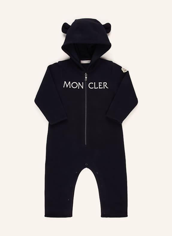 MONCLER enfant Fleece-Overall DUNKELBLAU