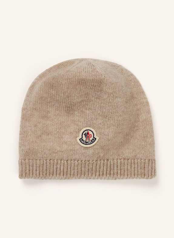 MONCLER enfant Cashmere-Mütze KHAKI