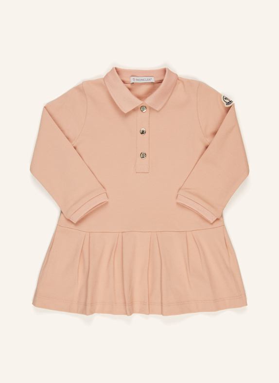 MONCLER enfant Piqué-Kleid HELLORANGE