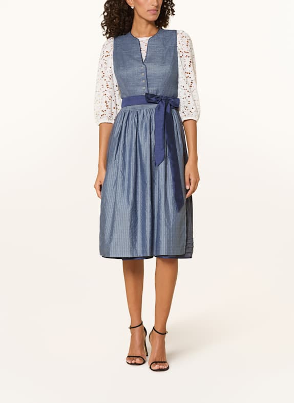Spieth & Wensky Dirndl GANESA BLAUW / DONKERBLAUW