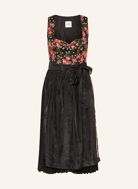 Spieth & Wensky Dirndl GOSIA NOIR/ ROUGE/ VERT