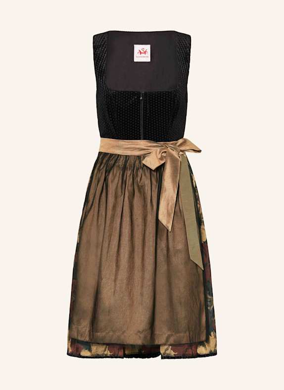 Spieth & Wensky Dirndl GALATEA SCHWARZ/ BRAUN/ BEIGE