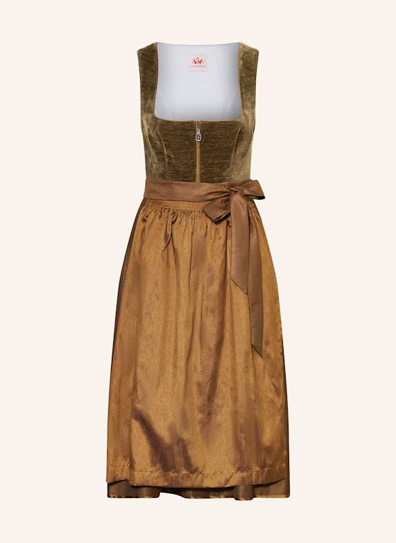 Spieth & Wensky Dirndl GARAT BRAUN/ OLIV