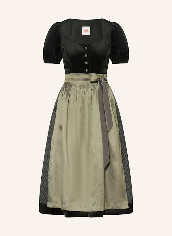 Spieth & Wensky Dirndl GÖTTIN NOIR/ OLIVE