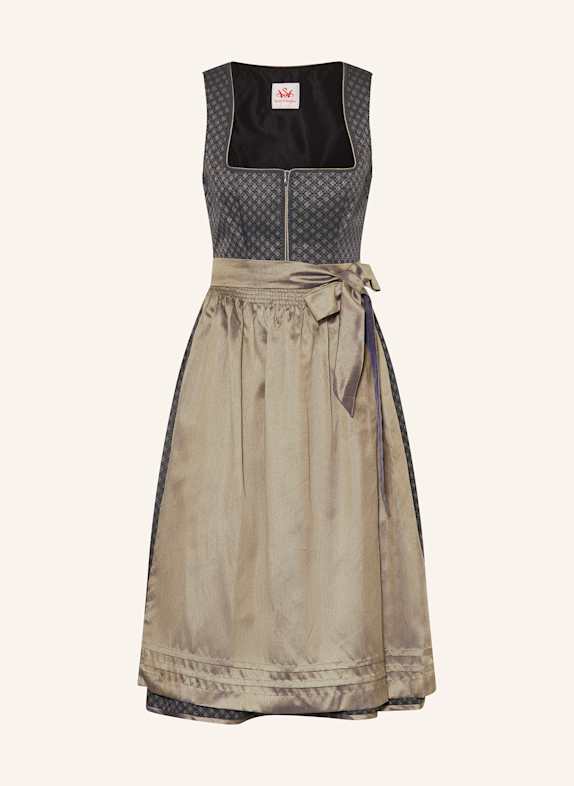 Spieth & Wensky Dirndl GEISA GRIS FONCÉ