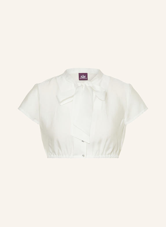 Spieth & Wensky Dirndlbluse GRIMM mit Schluppe WEISS