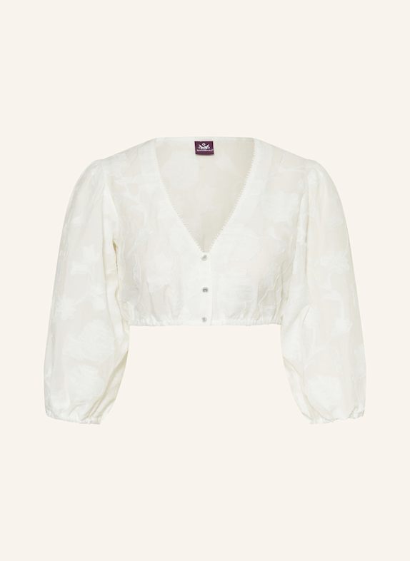 Spieth & Wensky Dirndlbluse GISMARA mit 3/4-Arm WEISS