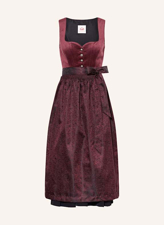 Spieth & Wensky Dirndl GRACE ROUGE FONCÉ/ NOIR