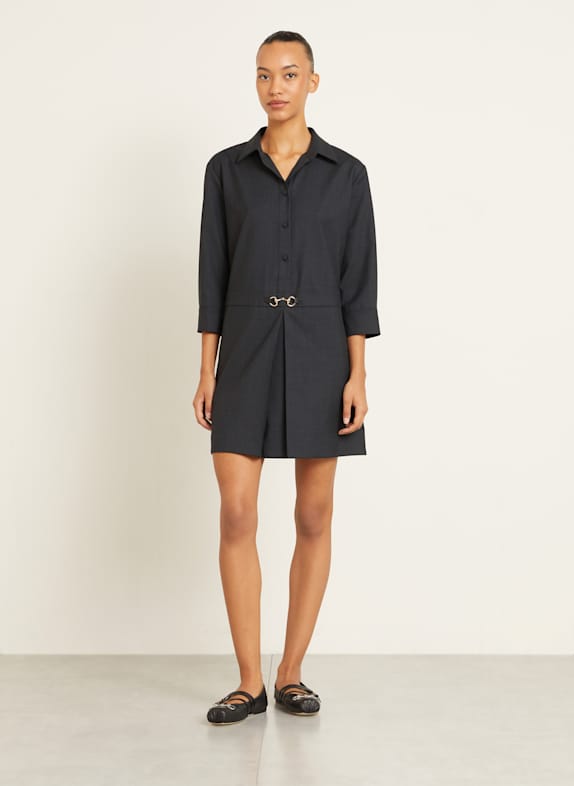 GUCCI Shirt dress LEA DARK GRAY