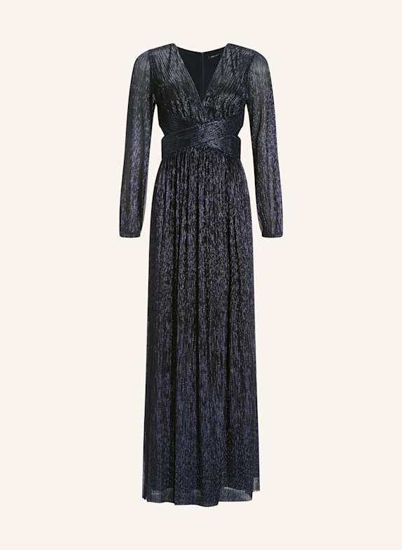 SWING Abendkleid mit Glitzergarn und Cut-outs DUNKELBLAU