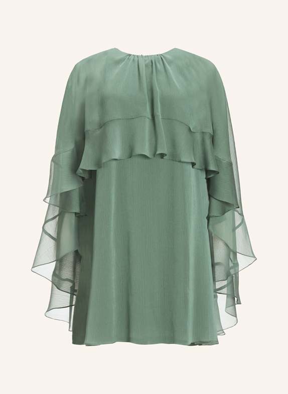 SWING Cocktailkleid mit Volants PETROL