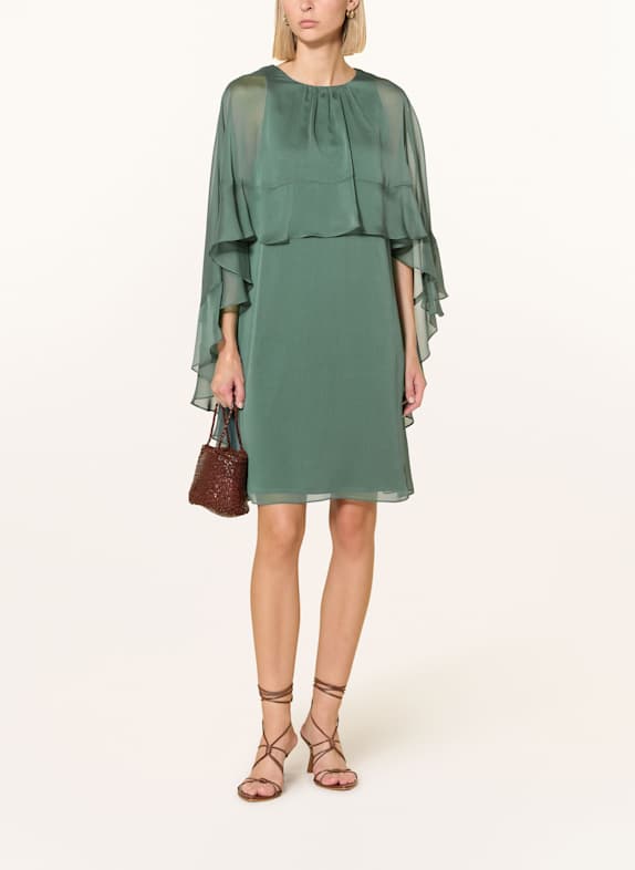 SWING Robe de cocktail à volants BLEU PÉTROLE